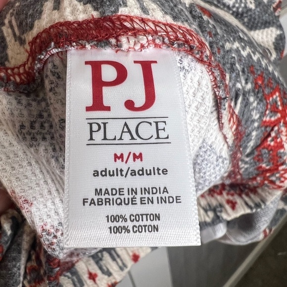 NWT The Childrenās Place Adult Christmas Pajamas 100% Cotton Medium Unisex - Picture 3 of 7